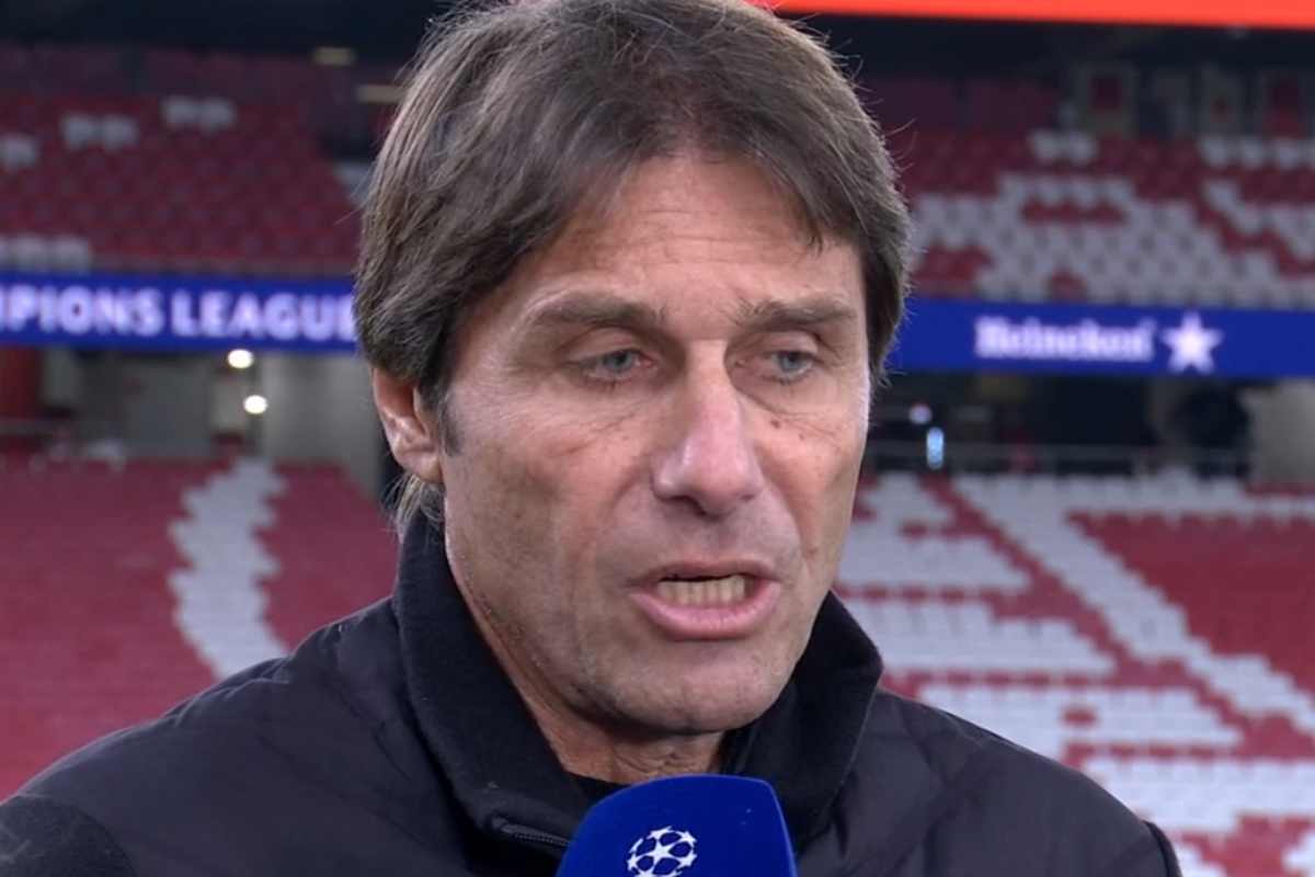 Conte nel post-partita di Benfica-Napoli