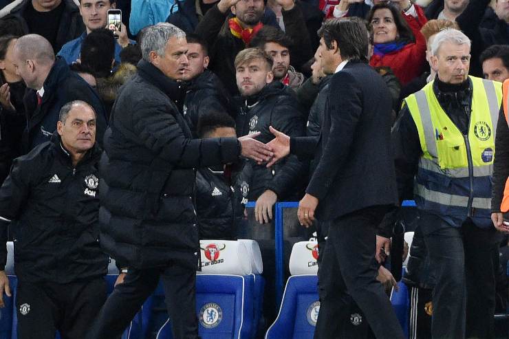 Conte e Mourinho si salutano in Premier