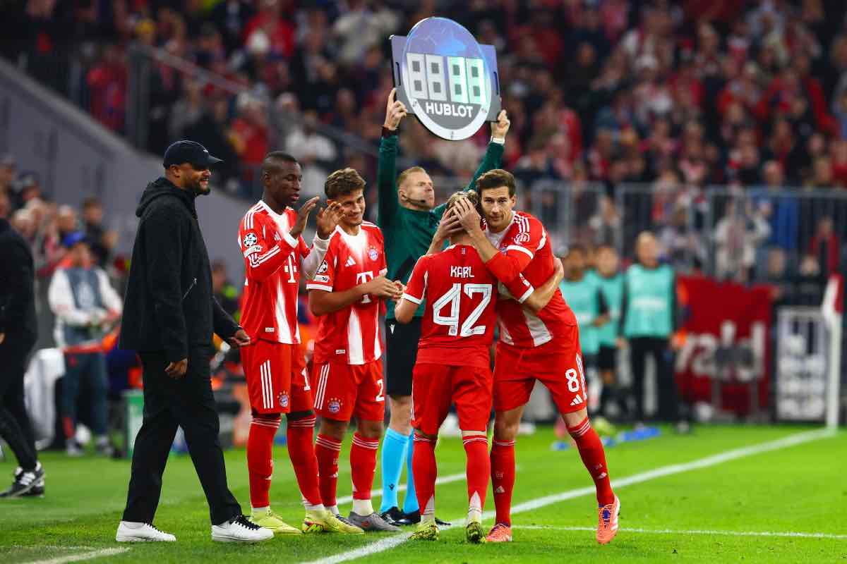 Napoli, Goretzka con la maglia del Bayern Monaco