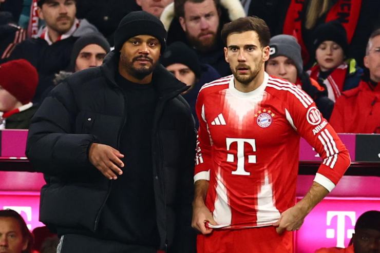 Goretzka e Kompany a bordo campo