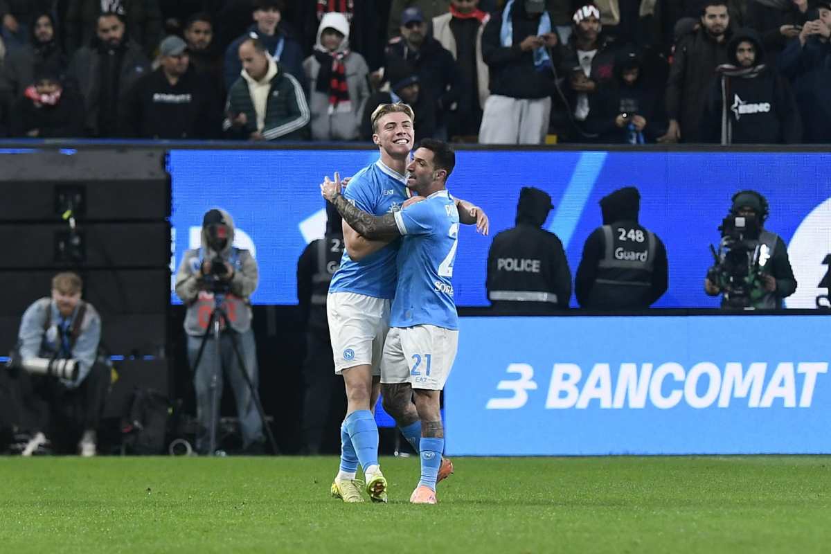 Hojlund e Politano al Napoli