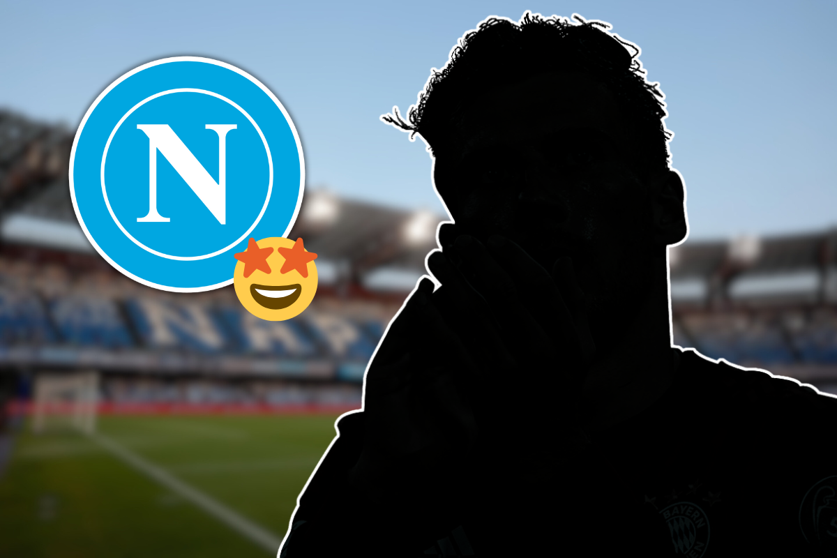 Collage dedicato a Goretzka e il Napoli