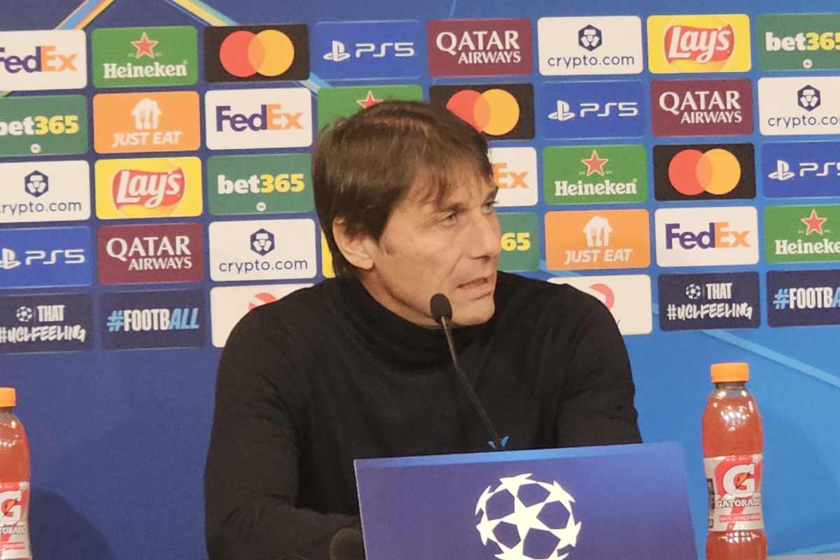Conte in conferenza per il Napoli prima del Copenhagen