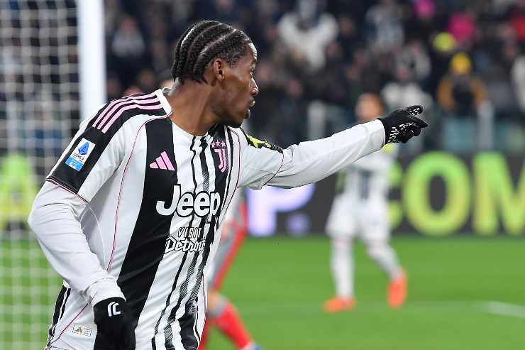 David in campo con la Juventus