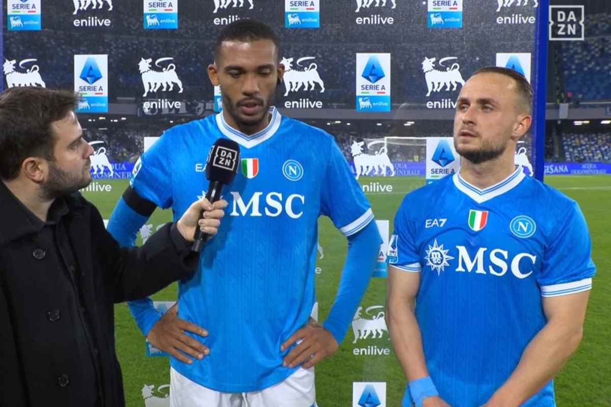 Juan Jesus e Lobotka nel post partita