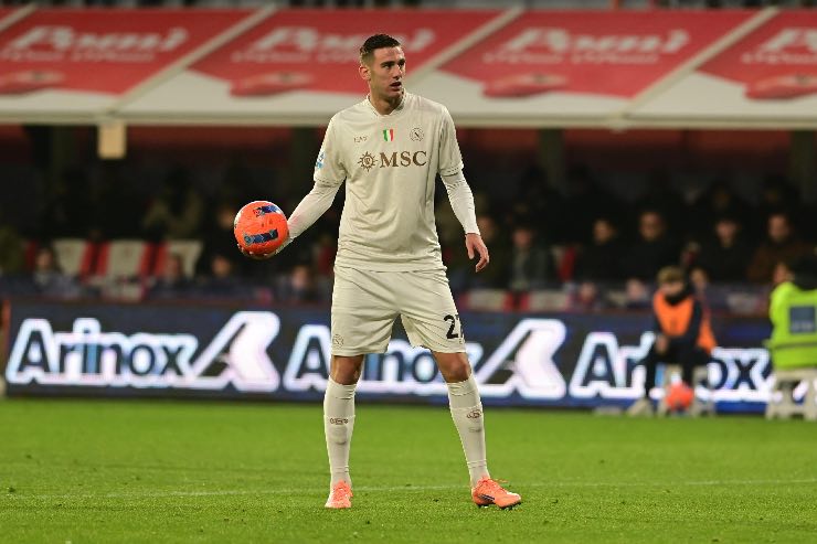 Lorenzo Lucca nella gara di Serie A 2025