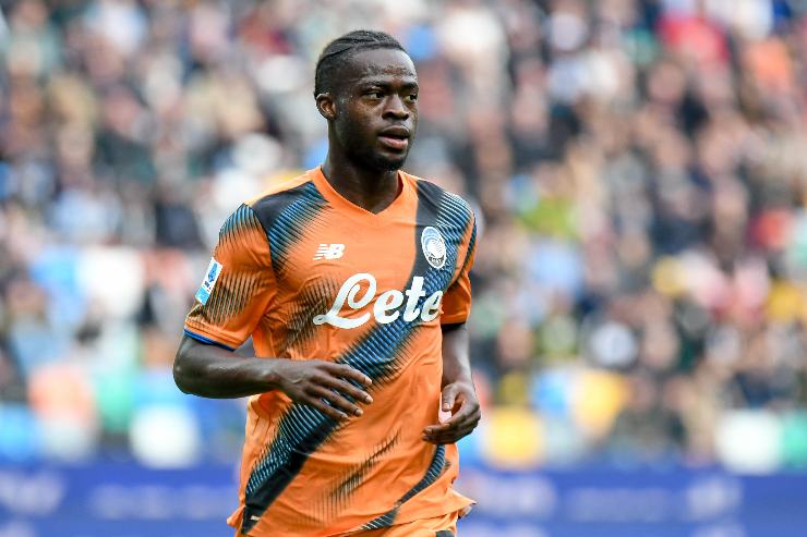 Sulemana in campo con la maglia dell'Atalanta