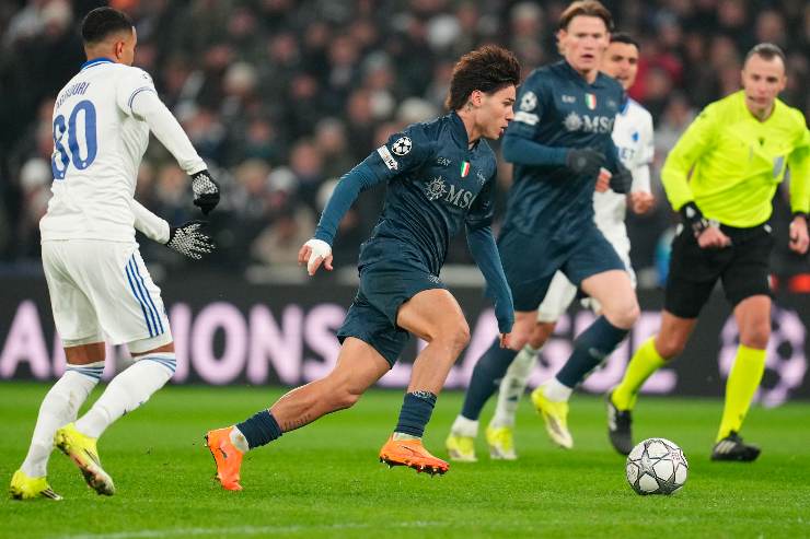 Vergara in partita contro il Copenaghen