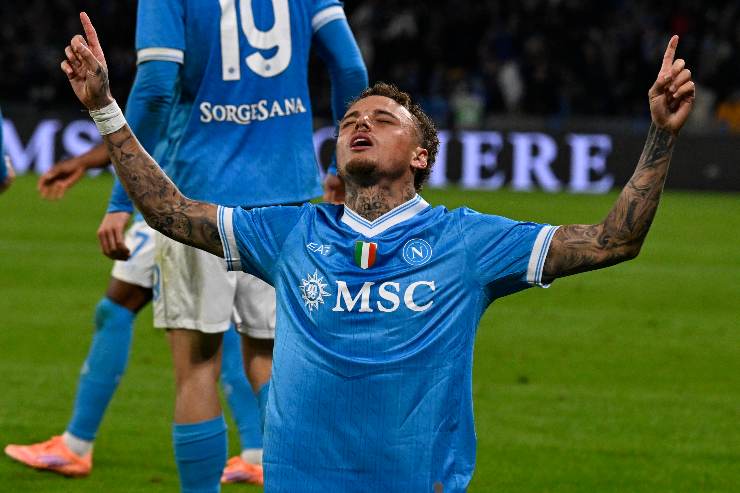 Noa Lang festeggia il gol