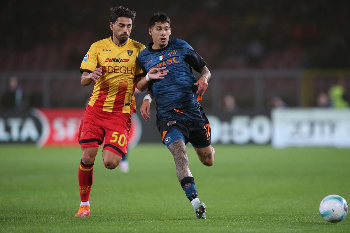 Olivera in partita vs Lecce