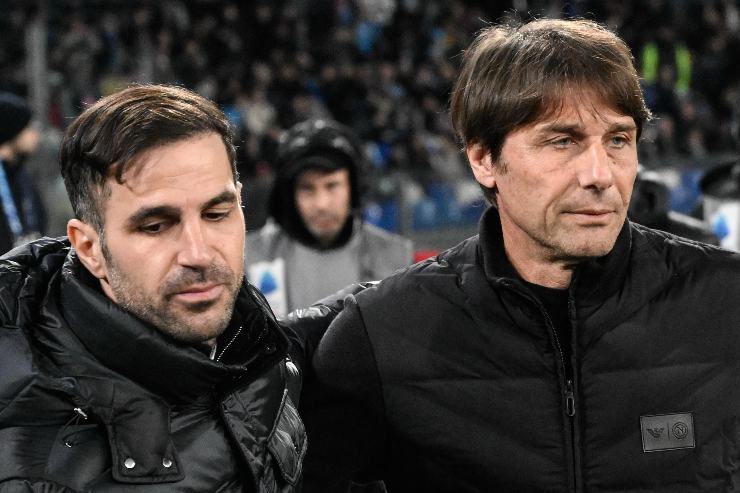Conte e Fabregas si salutano