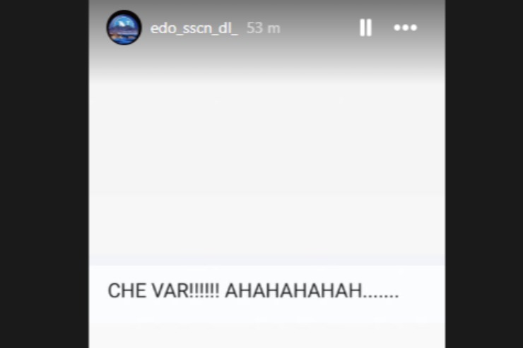 De Laurentiis su Instagram