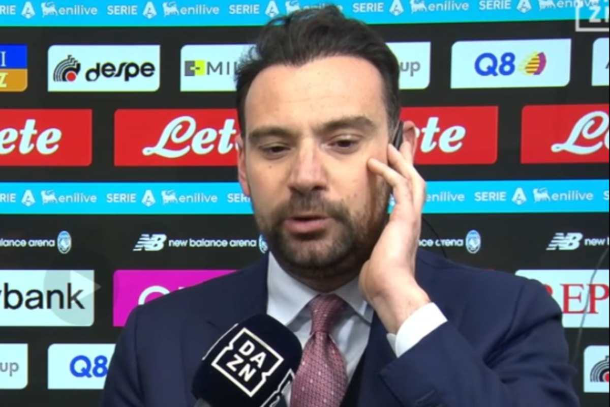 Giovanni Manna furioso dopo Atalanta-Napoli
