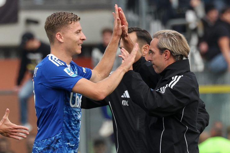 Van der Brempt nella gara di Serie A 2025/2026 con il Como