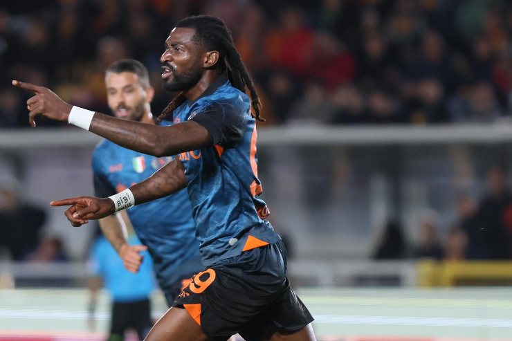 Anguissa esulta al gol realizzato