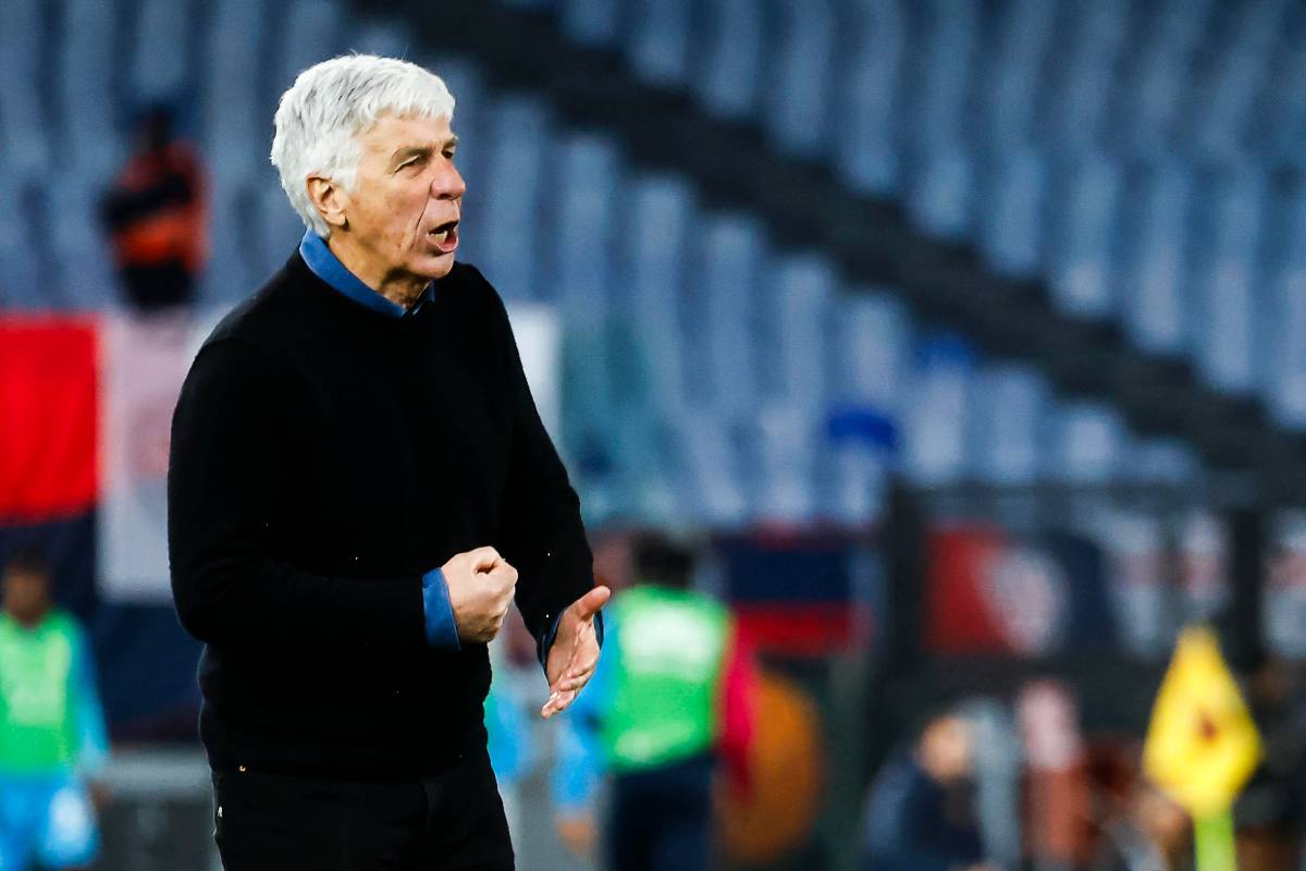 Gasperini arrabbiato durante una partita della Roma