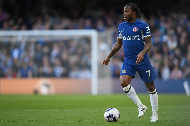 Sterling in partita con il Chelsea nel 2024