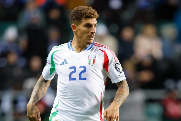 Di Lorenzo con la Nazionale