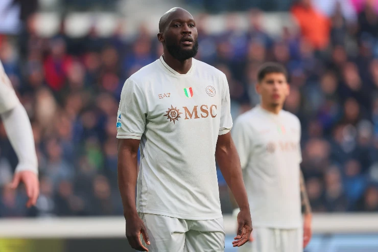 Lukaku in partita con il Napoli