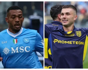 Juan Jesus commette errore difensivo su Strefezza in Parma-Napoli