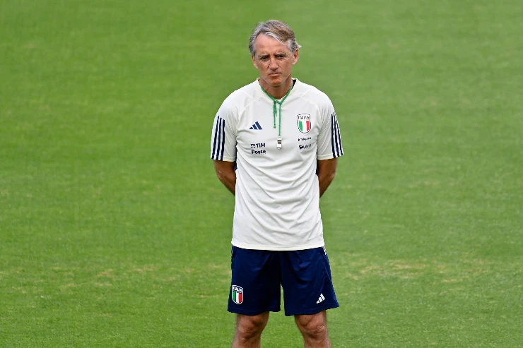 Roberto Mancini con la maglia della Nazionale