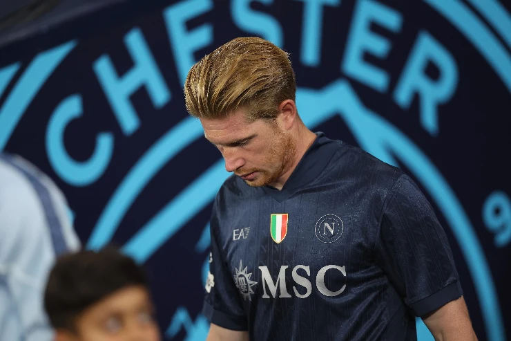 De Bruyne poco prima di entrare in campo