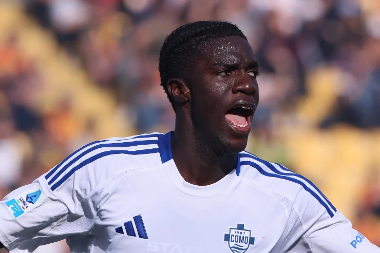 Diao esulta al gol con il Como