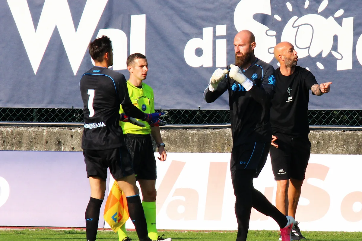 Meret e Milinkovic durante Napoli-Arezzo