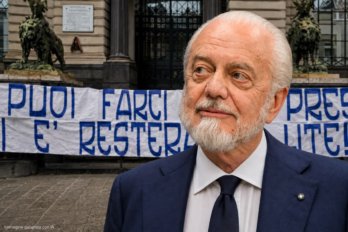 napoli striscione degli ultras contro de laurentiis non puoi farci niente presidente da Spazionapoli.it napoli striscione degli ultras contro de laurentiis non puoi farci niente presidente