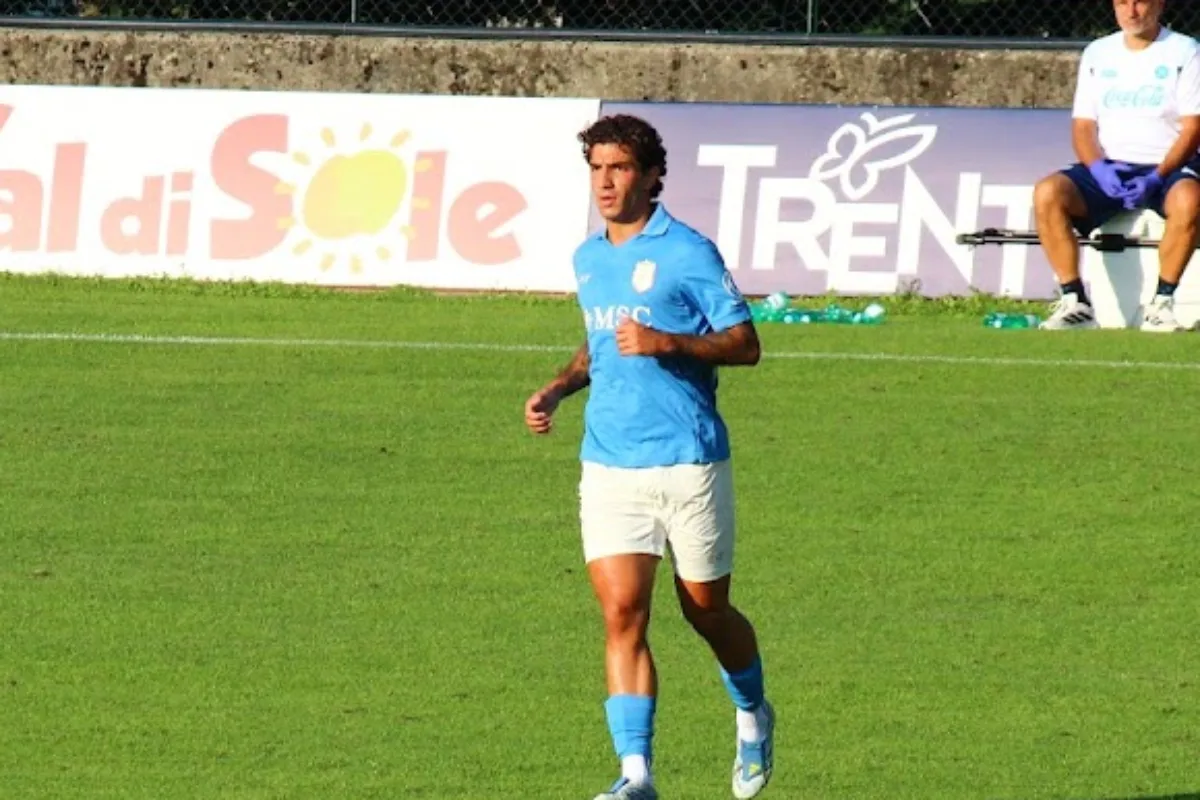 Marianucci si allena con la squadra del Napoli