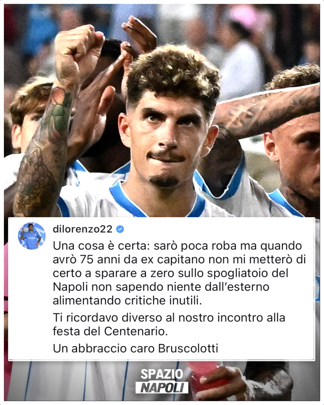 di lorenzo non ci sta: bordata a bruscolotti!