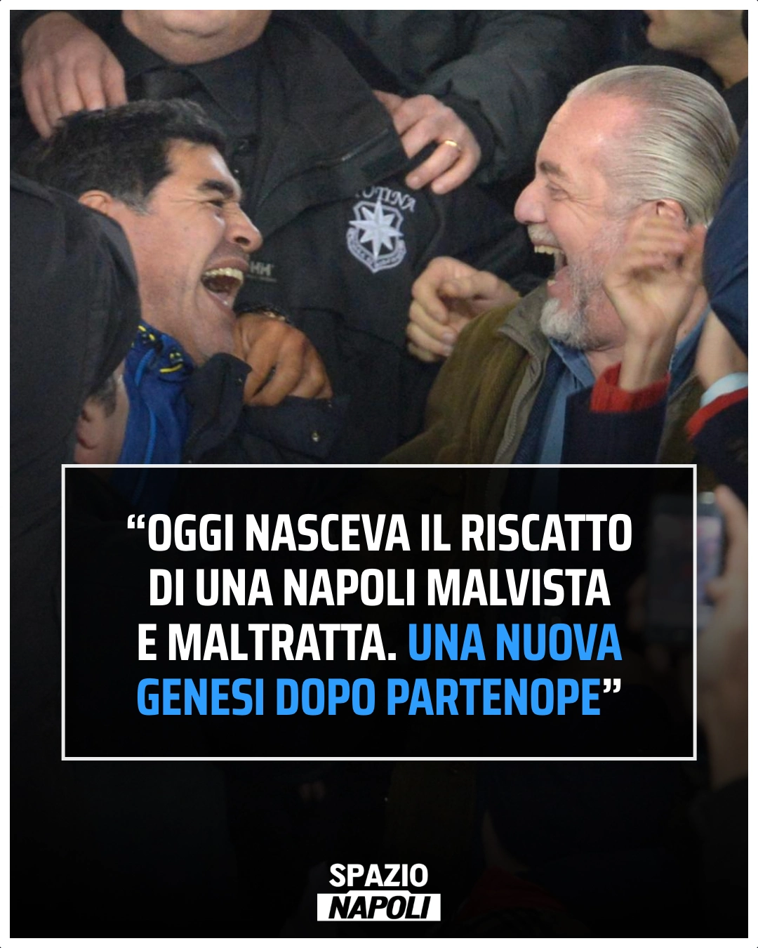 oggi nasceva il riscatto di una napoli malvista e maltratta. [[una nuova genesi dopo partenope]]